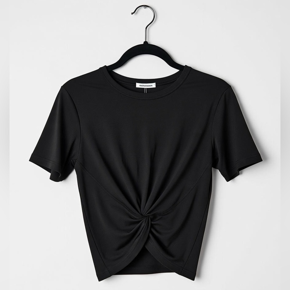 Lululemon Black Twist Short Sleeve Top